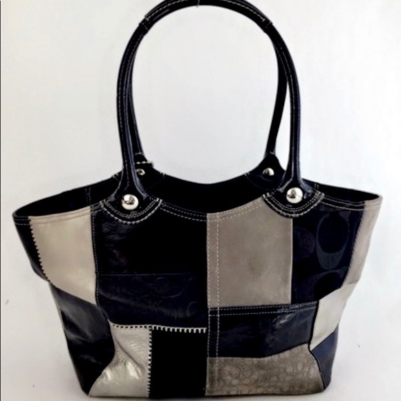 💥EUC💥♦️RARE♦️AUTHENTIC COACH F14045 BLEECKER PATCHWORK - Picture 8 of 14